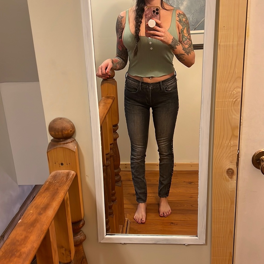 *free with purchase* Aztec Driftwood skinny jeans